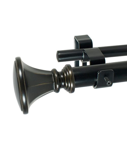 Decopolitan Faceted Trumpet Double Curtain Rod Set Reviews
