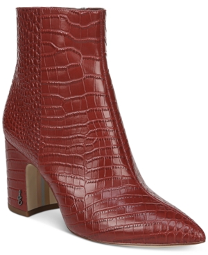 sam edelman hilty bootie snakeskin