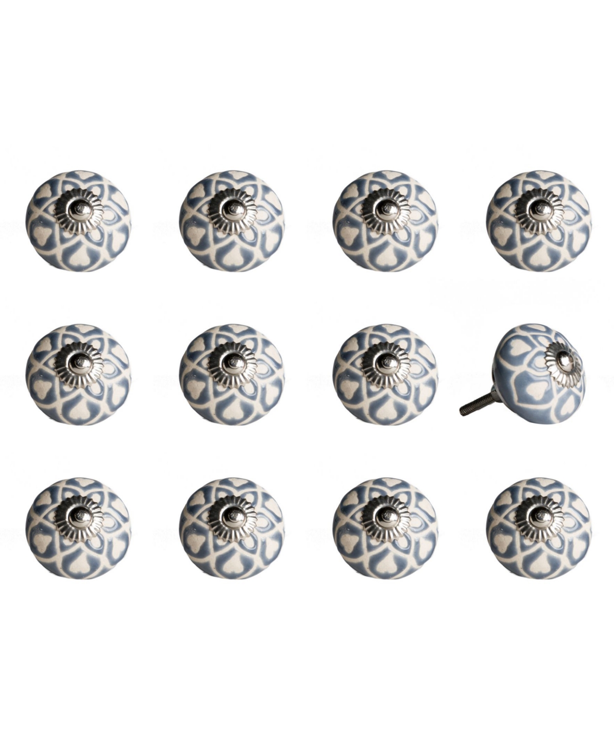 Knob-It Handpainted Ceramic Knob Set of 12