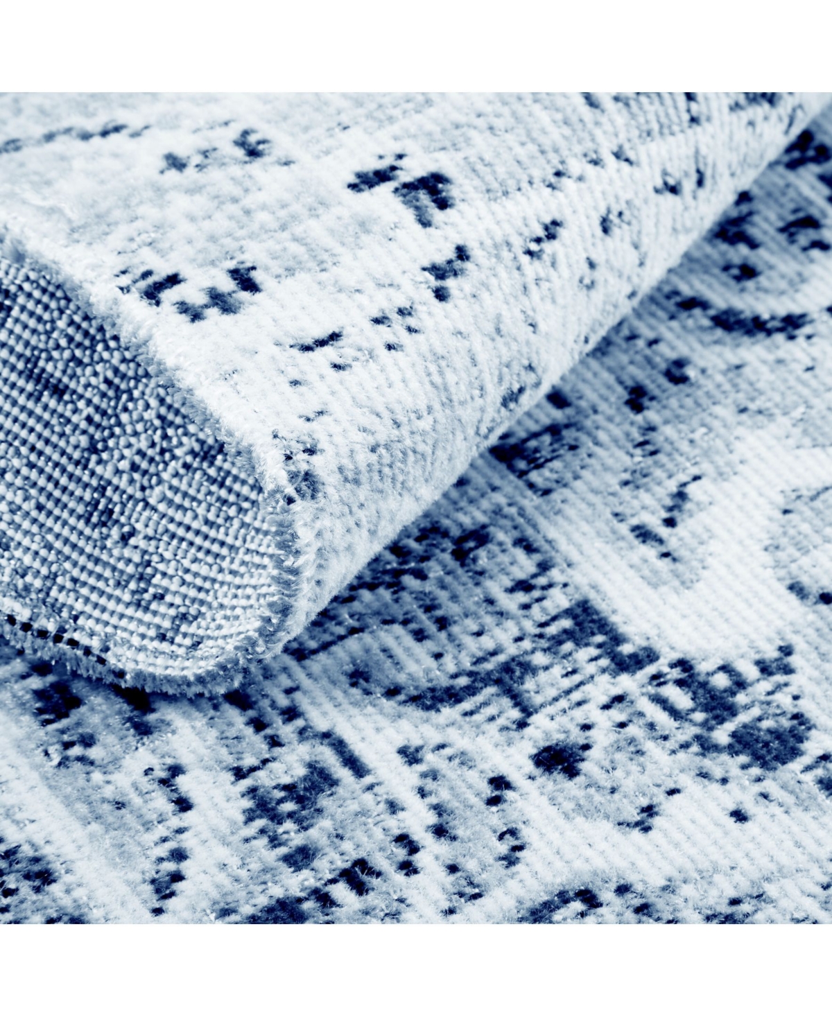 Nicole Miller Patio Sofia FleurOutdoor Area Rug Collection - Dark Blue
