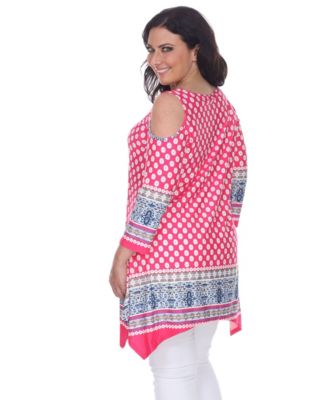 Plus Size Antonia Cut-Out Shoulder Tunic