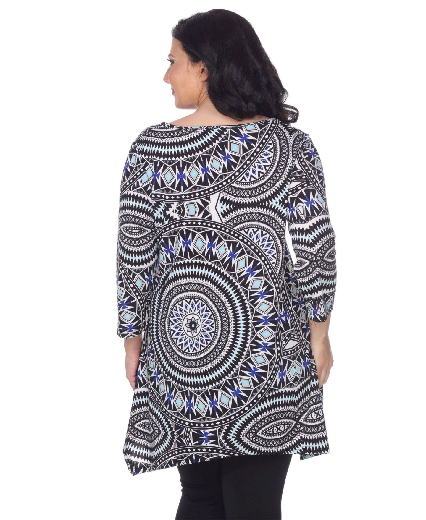 Женский топ White Mark Plus Size Maji Tunic, цвет: Красный — фото 8