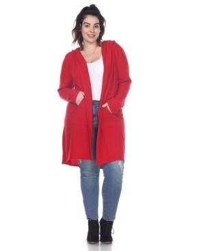 White Mark Plus Size Women's North Cardigan