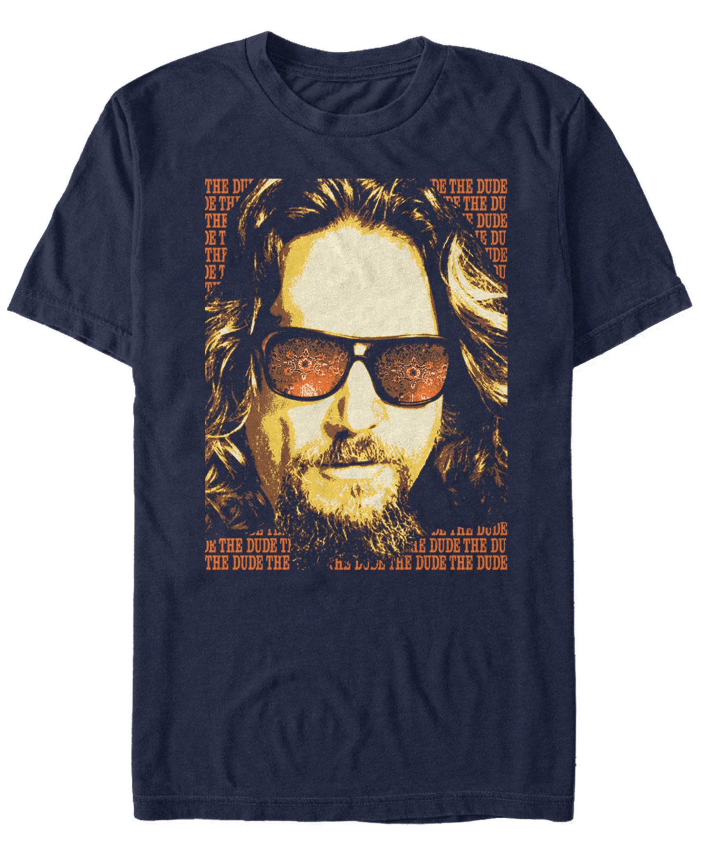Мужская футболка Fifth Sun The Big Lebowski The Dude Text Poster Short Sleeve, цвет: Тёмно-синий — фото 1