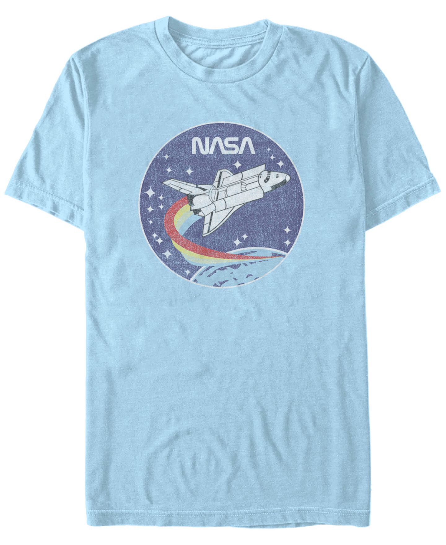Мужская футболка Fifth Sun NASA Cloud Burst Logo Short Sleeve, цвет: Светлый синий — фото 1