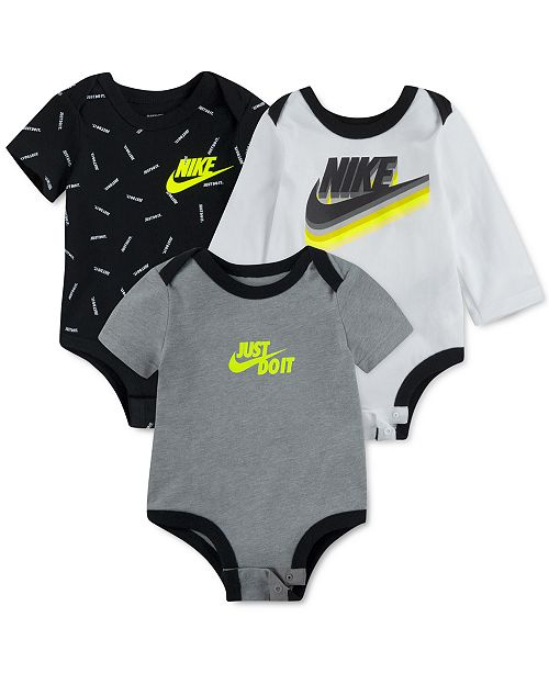 Nike Baby Boys 3 Pc Neon Logo Bodysuit Set Reviews Kids