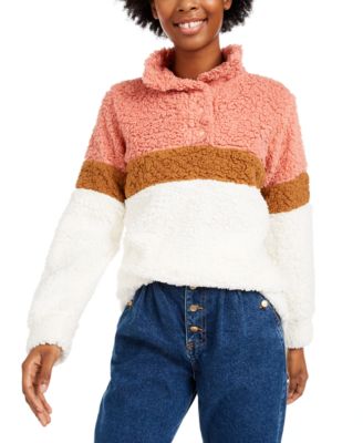 macys sherpa pullover