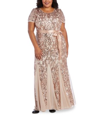 plus size embellished dress