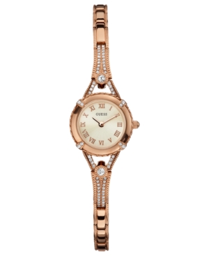 image of Guess Watch, Women-s Rose Gold Tone Bracelet 22mm U0135L3