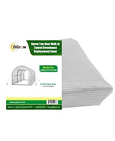 Two Door Walk-in Tunnel Greenhouse Replacement Cover
