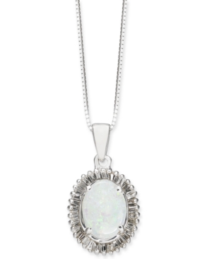 image of Opal (3/4 ct. t.w.) & Diamond (1/3 ct. t.w.) 18