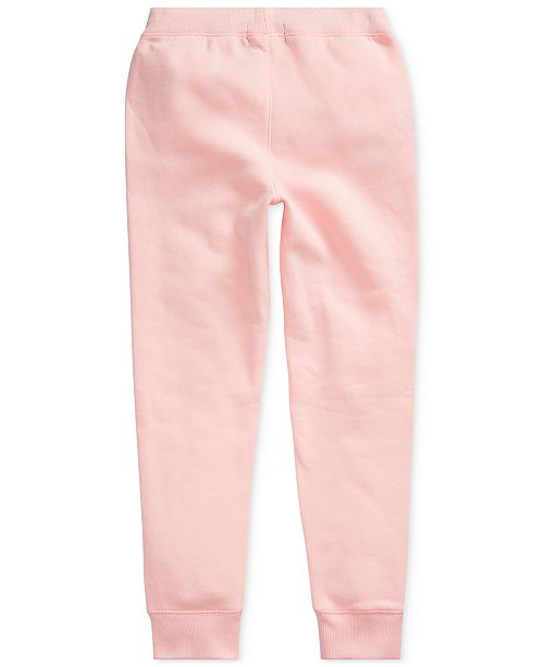 pink pony fleece jogger pant