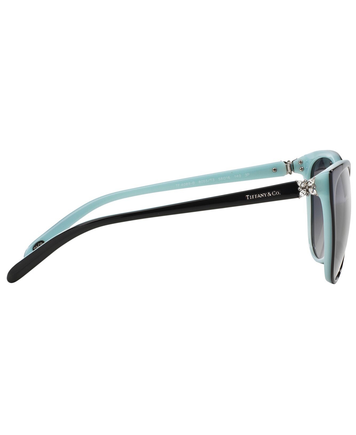Shop Tiffany & Co Polarized Sunglasses, Tf4089bp In Black,blue,polar Grey Gradient