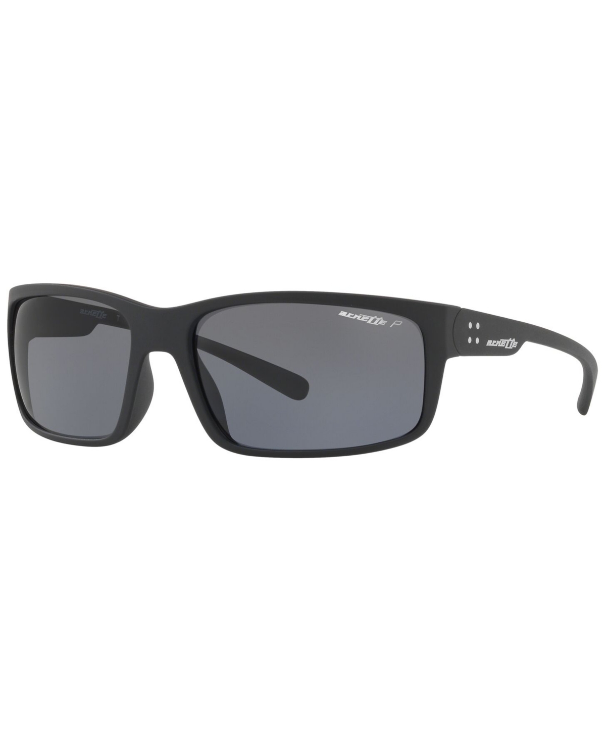 Arnette Men's Polarized Sunglasses In Matte Black,polar Grey