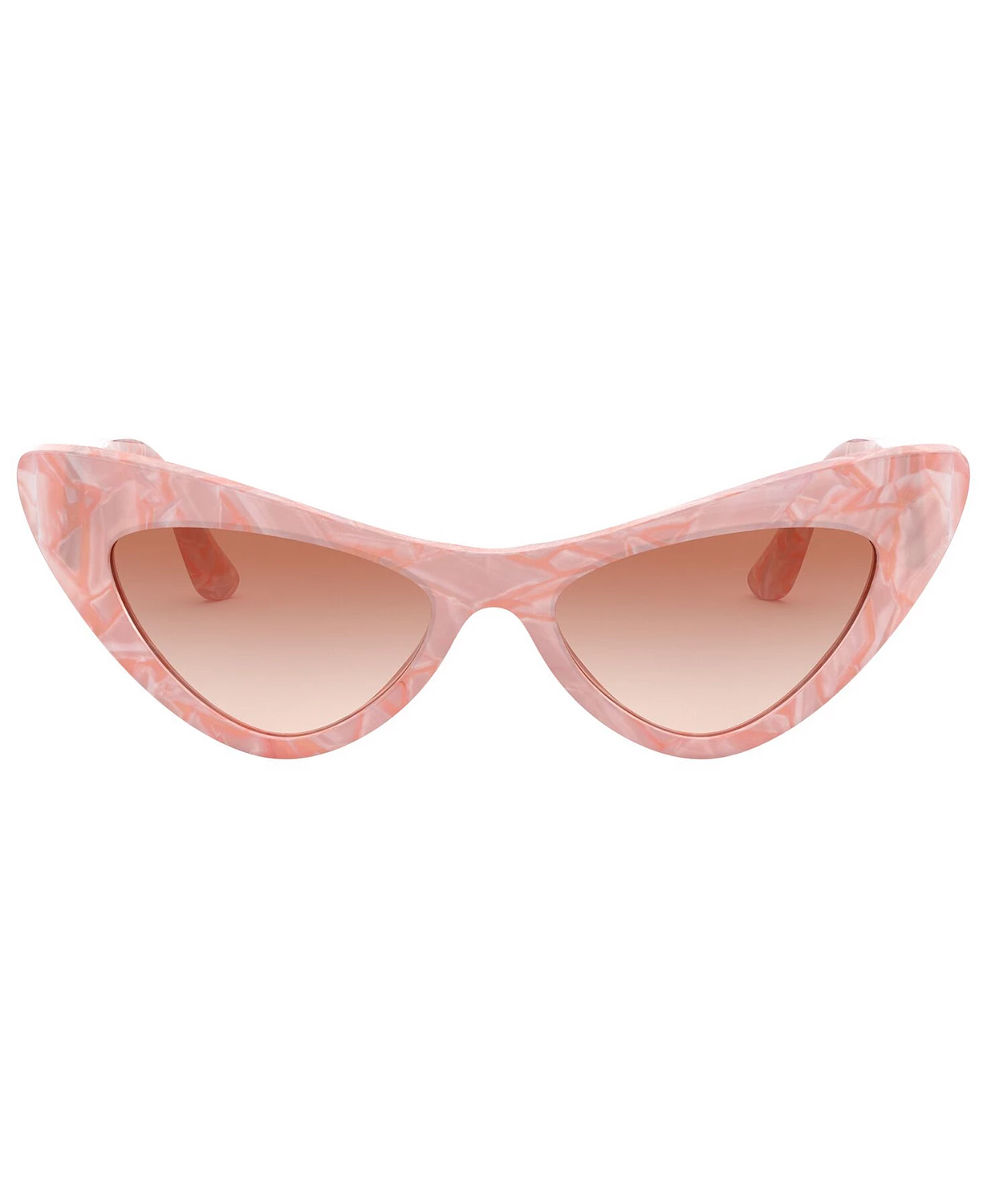 Dolce & Gabbana Madreperla Pink Cat Eye Sunglasses with Pink Gradient Lenses