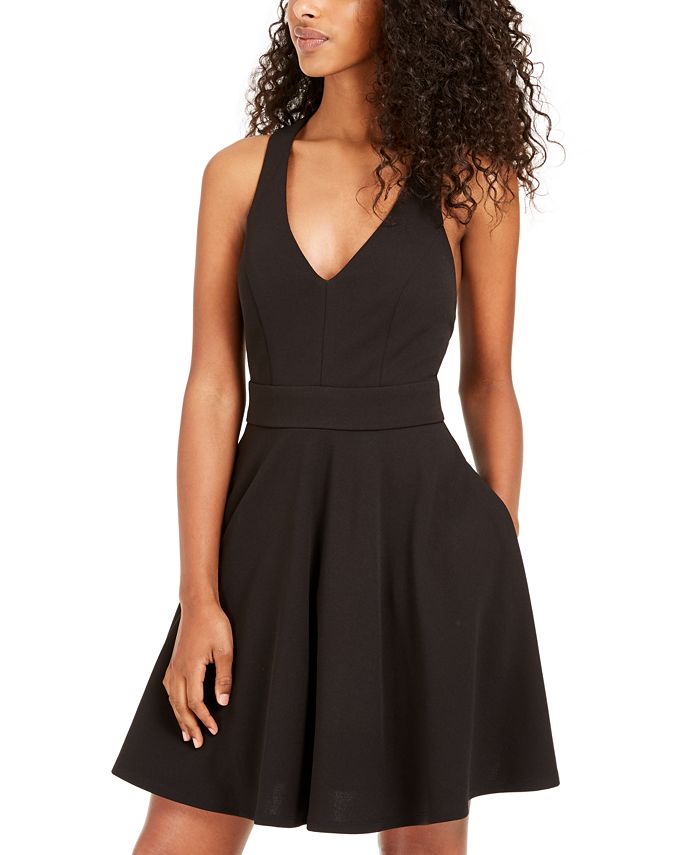 Macy's black dress discount juniors