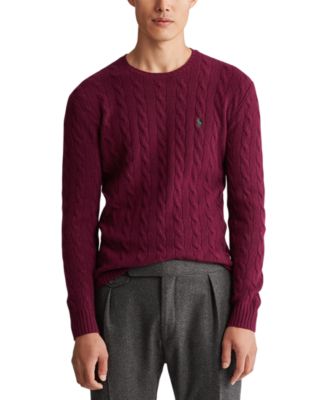 burgundy polo sweater