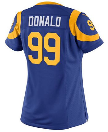 Nike Women's Aaron Donald Cream Bone Los Angeles Rams Game Jersey - Macy's