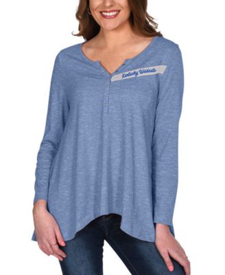 womens cozy henley sweatshirt