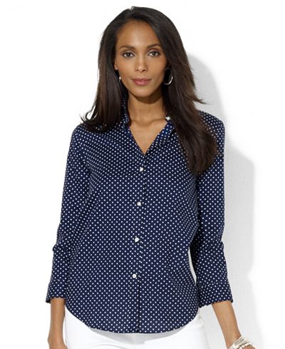 Lauren Ralph Lauren Three-Quarter-Sleeve Shirt