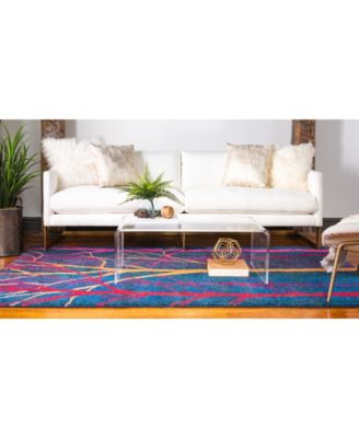 Bayshore Home Newwolf New4 Blue Area Rug Collection