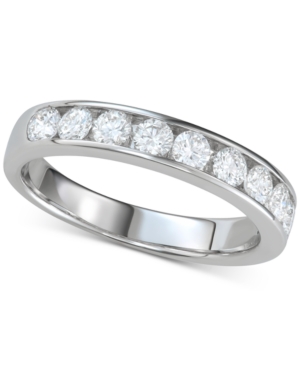 image of Diamond Channel-Set Band (7/8 ct. t.w.) in 14k White Gold