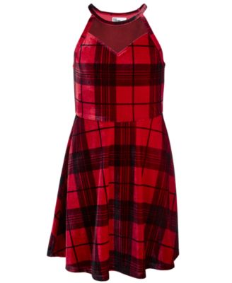 macys plaid dress