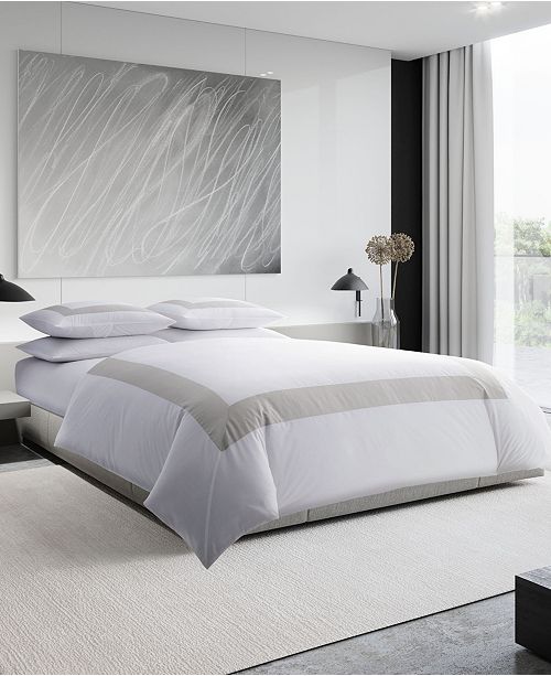 Vera Wang Sateen Band King Comforter Set Reviews Comforters Fashion Bed Bath Macy S