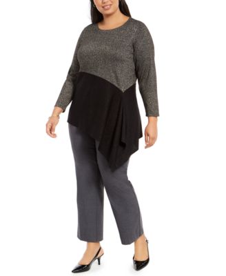 Alfani Plus Size Eyelash Sweater main image 0