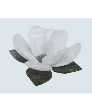 Nature's Decorations - Natural Flower Votive Candle Holder In Off-white