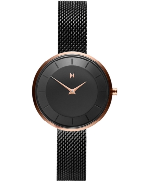 image of Mvmt Women-s Mod RB3 Black Stainless Steel Mesh Bracelet Watch 32mm