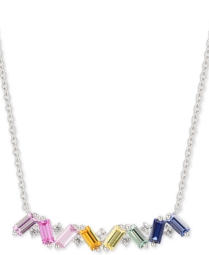 image of Lab-Created Multi-Sapphire Baguette 15-3/4