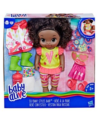 baby alive with curly hair