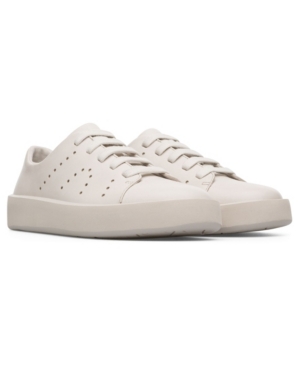 Camper Courb Perforated Low Top Sneaker In Beige