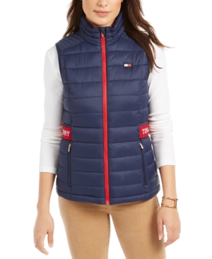 image of Tommy Hilfiger Sport Quilted Logo Vest