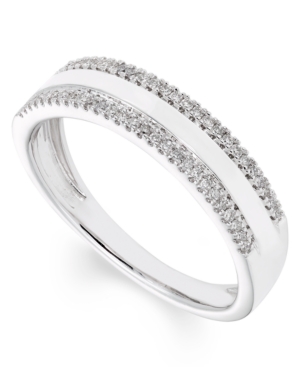image of Certified Diamond (1/6 ct. t.w.) Band in 14K White Gold