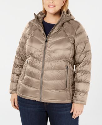 michael kors plus size packable puffer coat