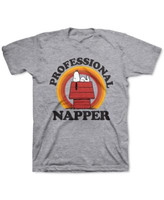 Peanuts - Little Boys Snoopy Professional Napper T-Shirt