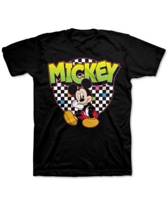Disney - Big Boys Mickey Mouse Checker Circle T-Shirt