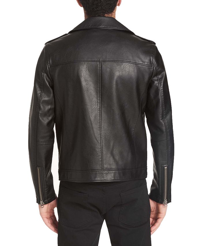 Levi's Men's Asymmetrical Faux Leather Jacket - Macy's
