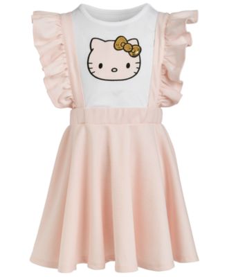 Hello Kitty - Toddler Girls Plaid-Patch Sequin T-Shirt and Dress