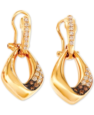 image of Le Vian Diamond Drop Earrings (5/8 ct. t.w.) in 14k Gold