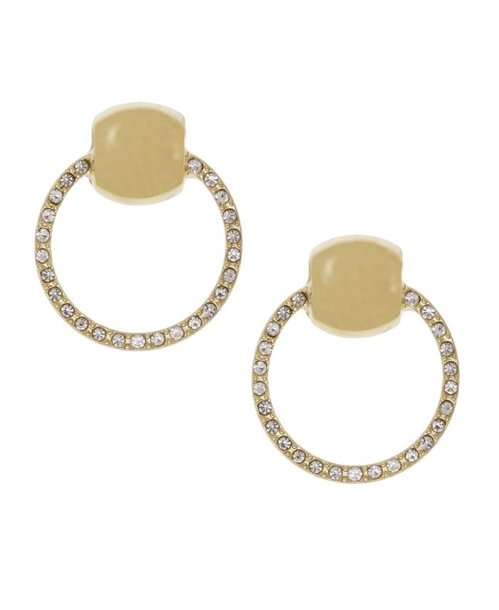 Christian Siriano New York Christian Siriano Gold Tone Door Knocker Earrings Macy's
