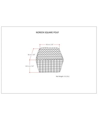 Noreen Square Pouf
