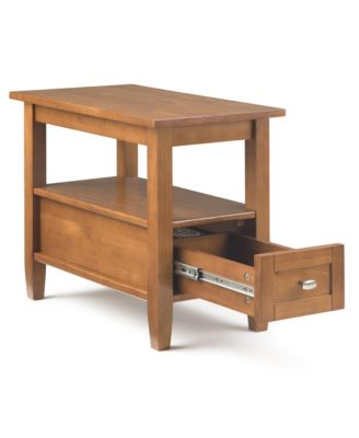 Warm Shaker Narrow Side Table