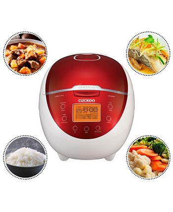 CUCKOO CR-0655F 110V 6-Cup Electric Warmer Rice Cooker - Red