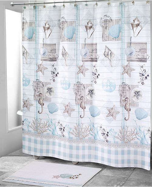 Avanti Farmhouse Shell Shower Curtain Amp Reviews Shower