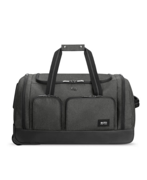 Solo Leroy Carry-on Rolling Duffel Bag In Gray