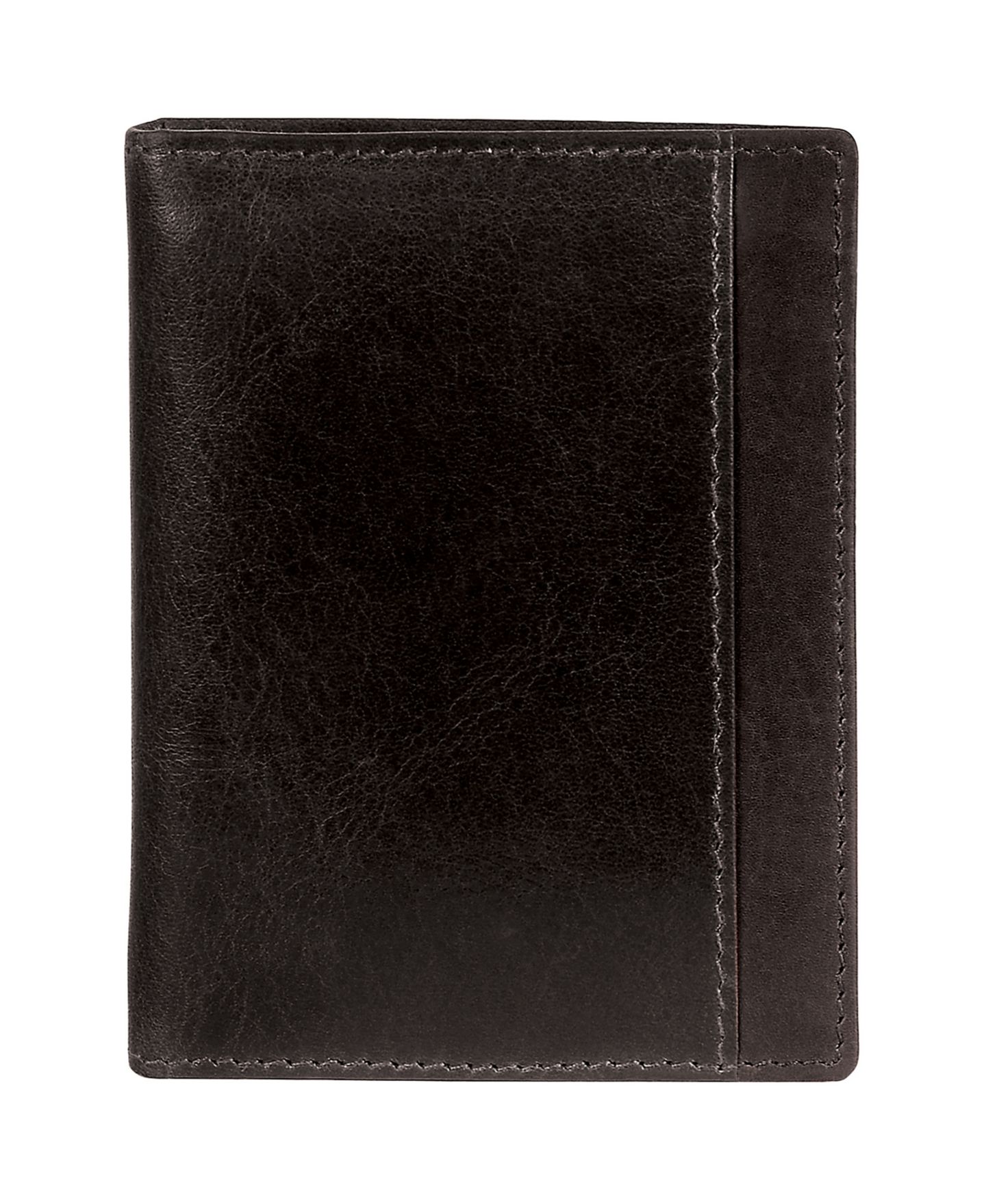 Мужской кошелёк Mancini Casablanca Collection RFID Secure Center Unique Vertical Wing Wallet, цвет: Чёрный — фото 1