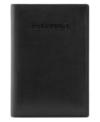 Mancini Manchester Collection Men's RFID Secure Passport Holder - Macy's
